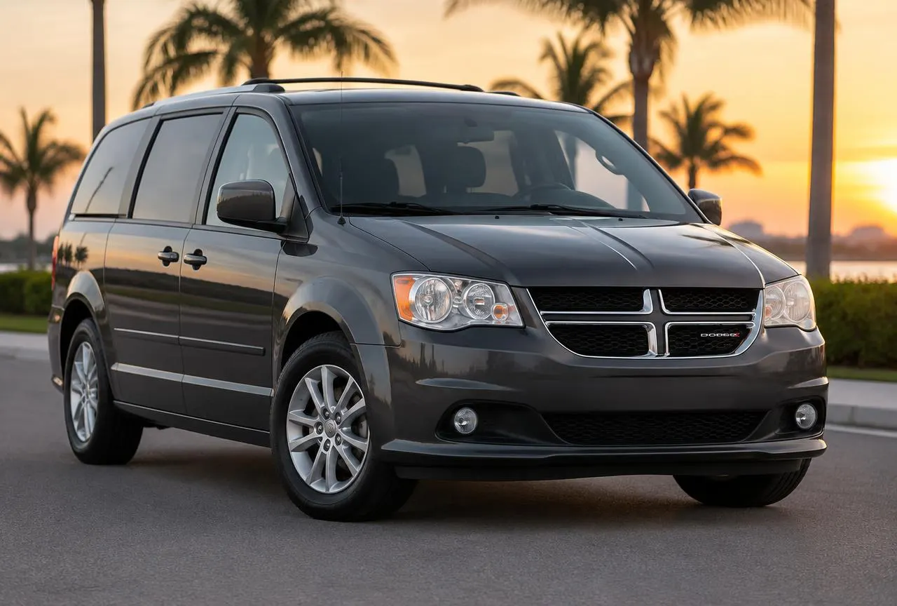 Illustrative image of a 2015 Dodge Caravan minivan
